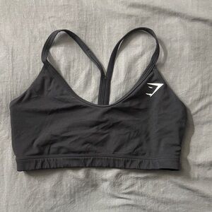 Gymshark Black Strappy Sports Bra